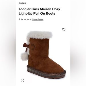 Sugar toddler girls light up boots 🥾